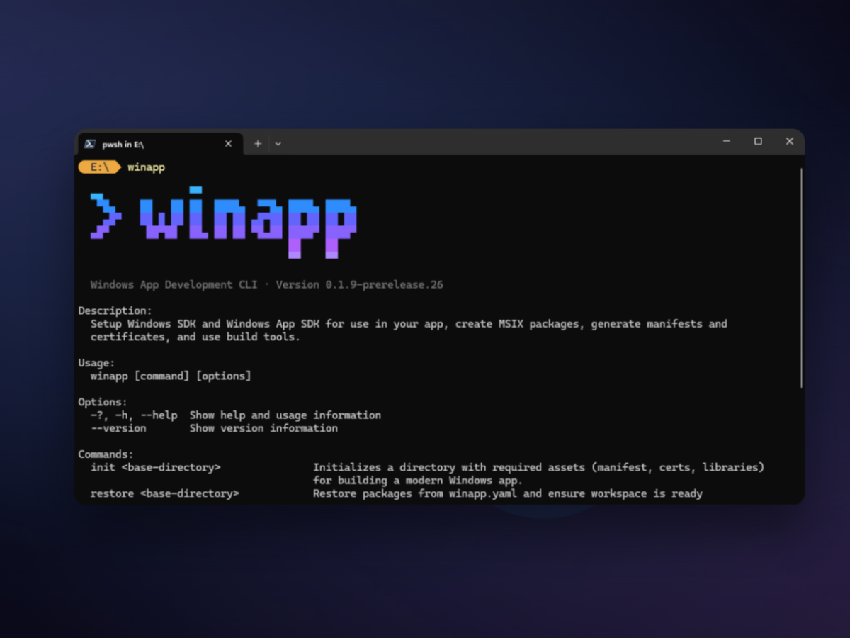 Microsoft Winapp CLI'yi Windows Uygulama Geliştirmeyi Kolaylaştırmak İçin Başlattı